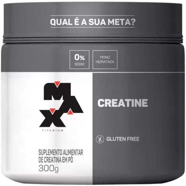 Max Titanium Creatina - Suplemento alimentar de creatina em pó, 300g